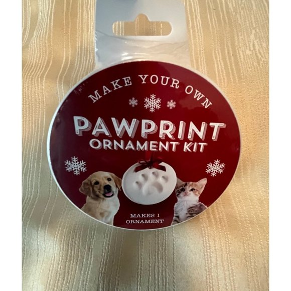 Make Your Own Pawprint Christmas Ornament Kit C.R. Gibson. NIB MR22C - Picture 1 of 2